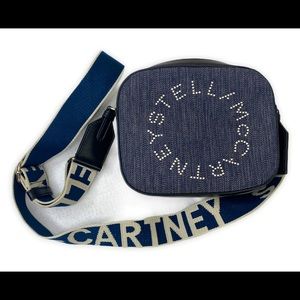 Stella McCartney Denim Logo Crossbody Bag